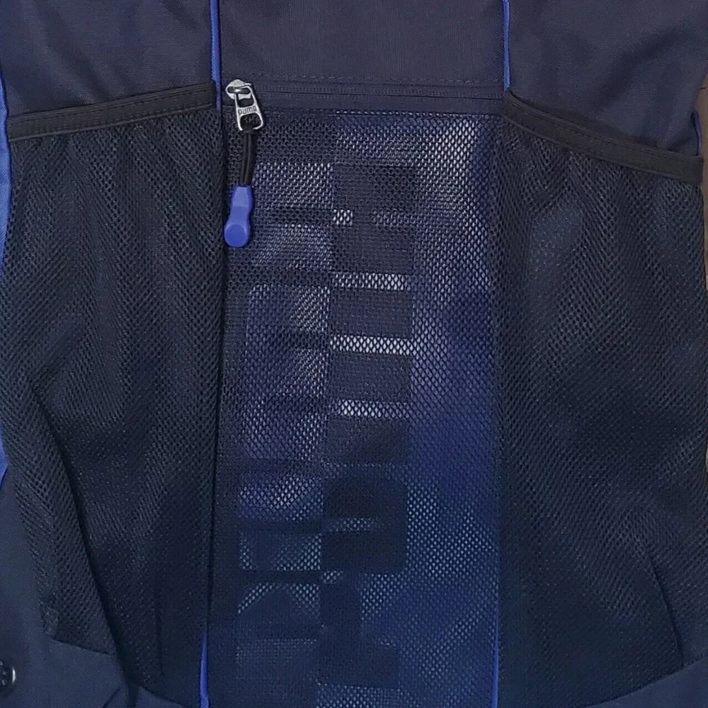 NWT PUMA SPLIT SHIFT CARRYSACK MEN'S BLAC BLUE SCHOOL WORK TRAVEL SPORT BACKPACK